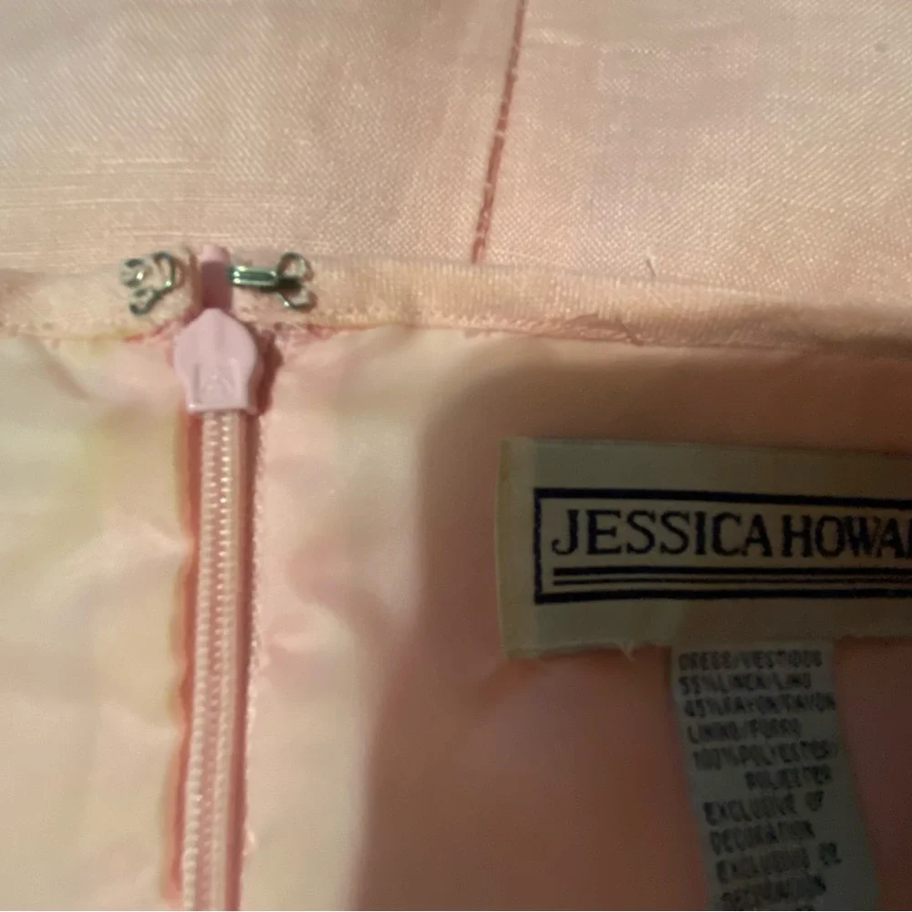 Jessica Howard VTG Spaghetti strap Dress. Pink with cherries, EUC, Sz 16 - Picture 14 of 16